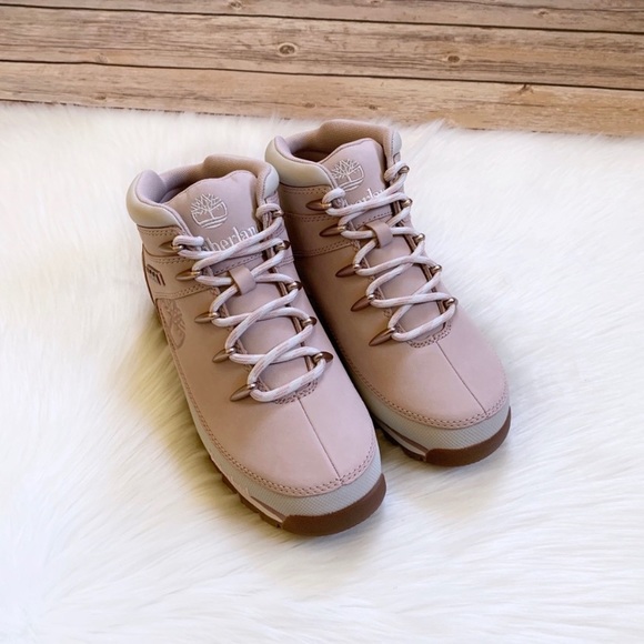 Timberland Euro Sprint Mid Hiker In Light Pink - Picture 3 of 8